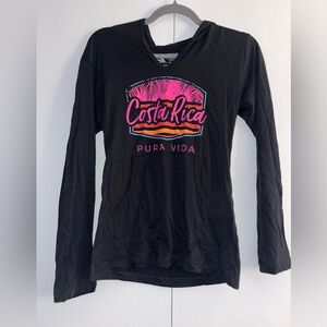 Women’s Costa Rica Pura Vida Lightweight Hooded T-Shirt - Size Small, NWT